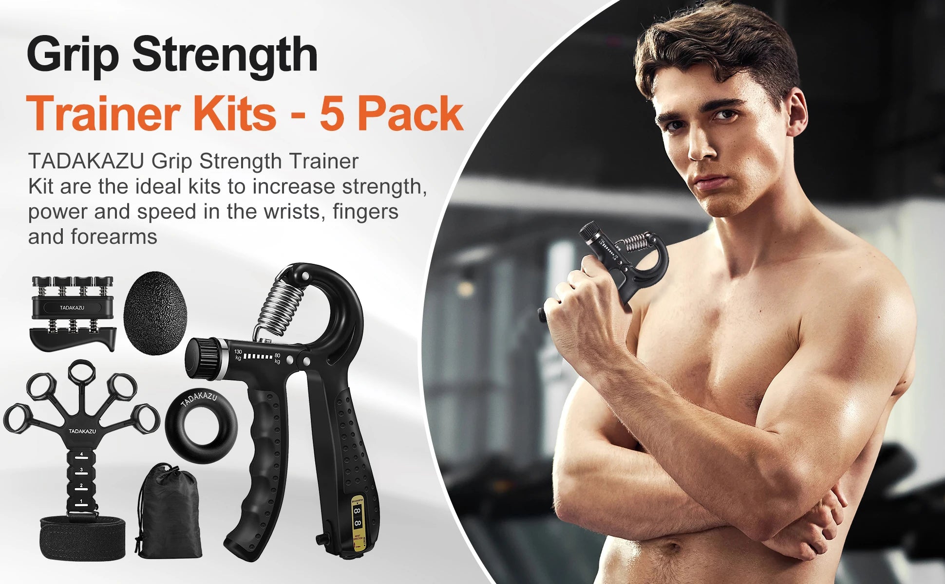 Grip Trainer Kit – Adjustable Hand & Finger Exercisers