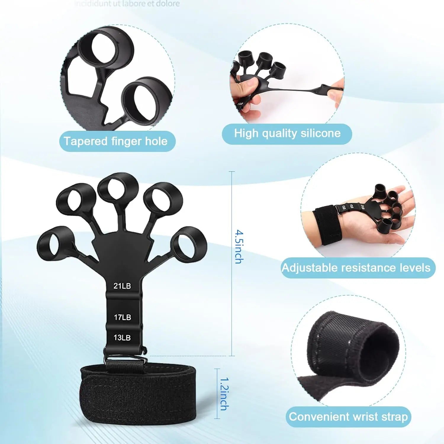 Grip Trainer Kit – Adjustable Hand & Finger Exercisers