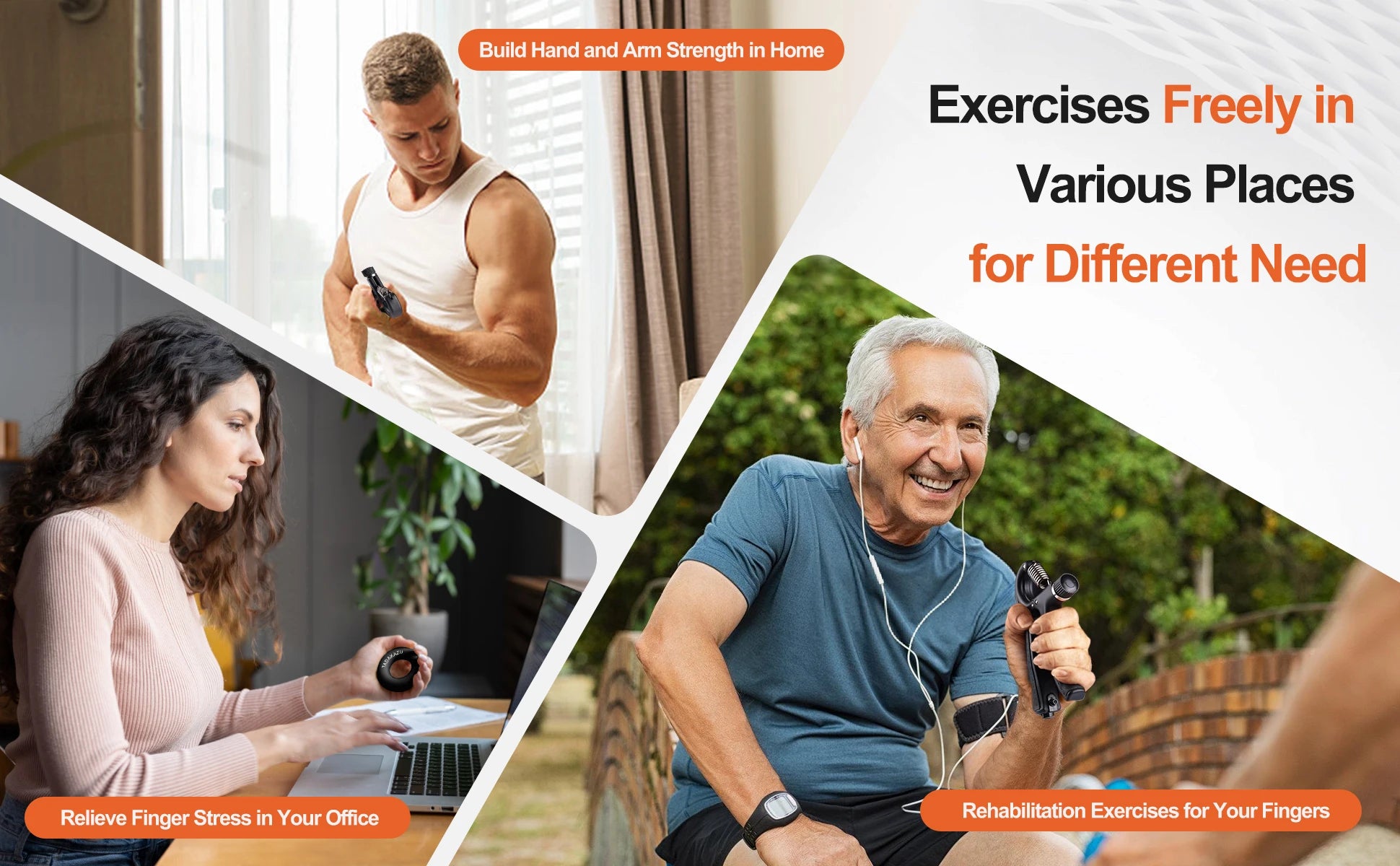 Grip Trainer Kit – Adjustable Hand & Finger Exercisers