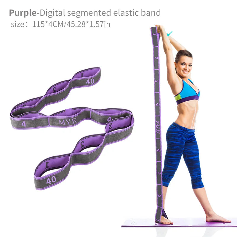 Elastic Yoga Stretch Strap – Loop Band for Dance & Pilates