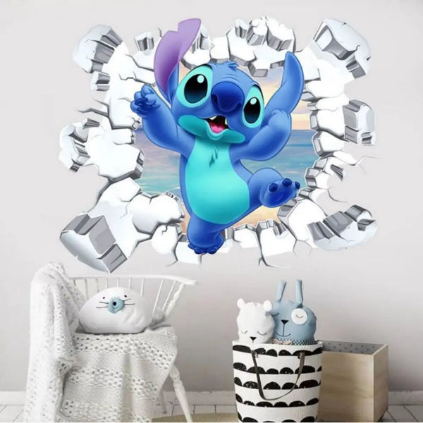 Lilo & Stitch Cartoon Wall Stickers – Kids Room Décor