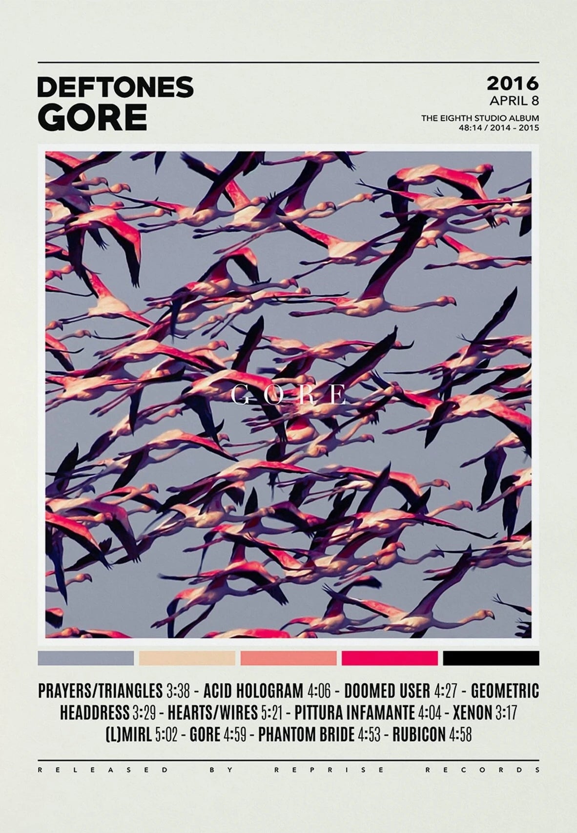 Deftones Band Poster – Album Cover Canvas Wall Art Print