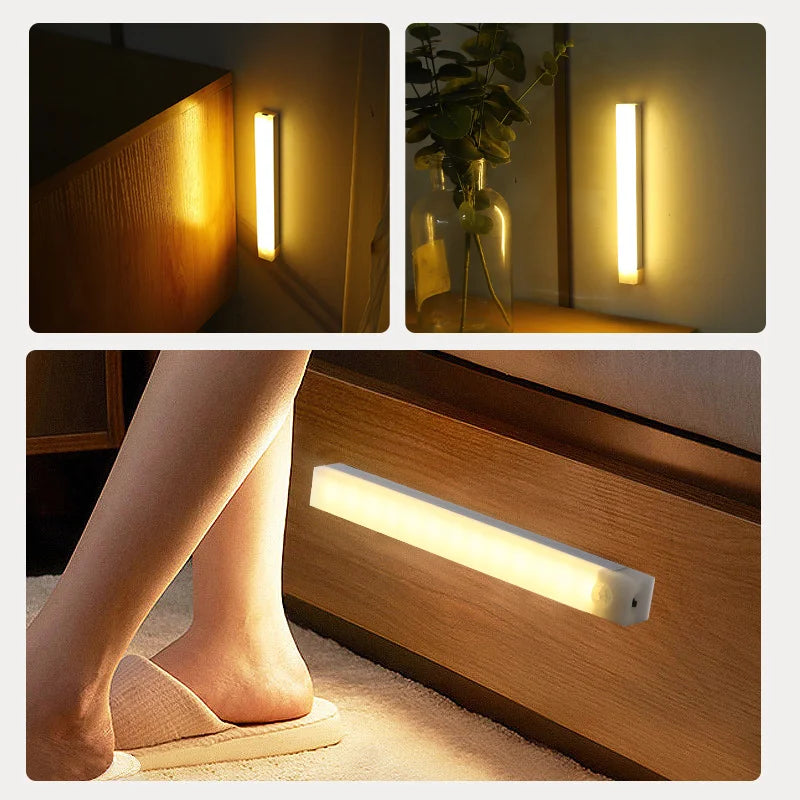 USB Rechargeable Motion Sensor LED Night Light Bar