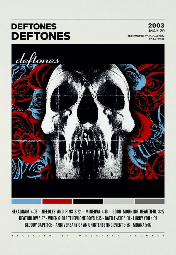 Deftones Band Poster – Album Cover Canvas Wall Art Print