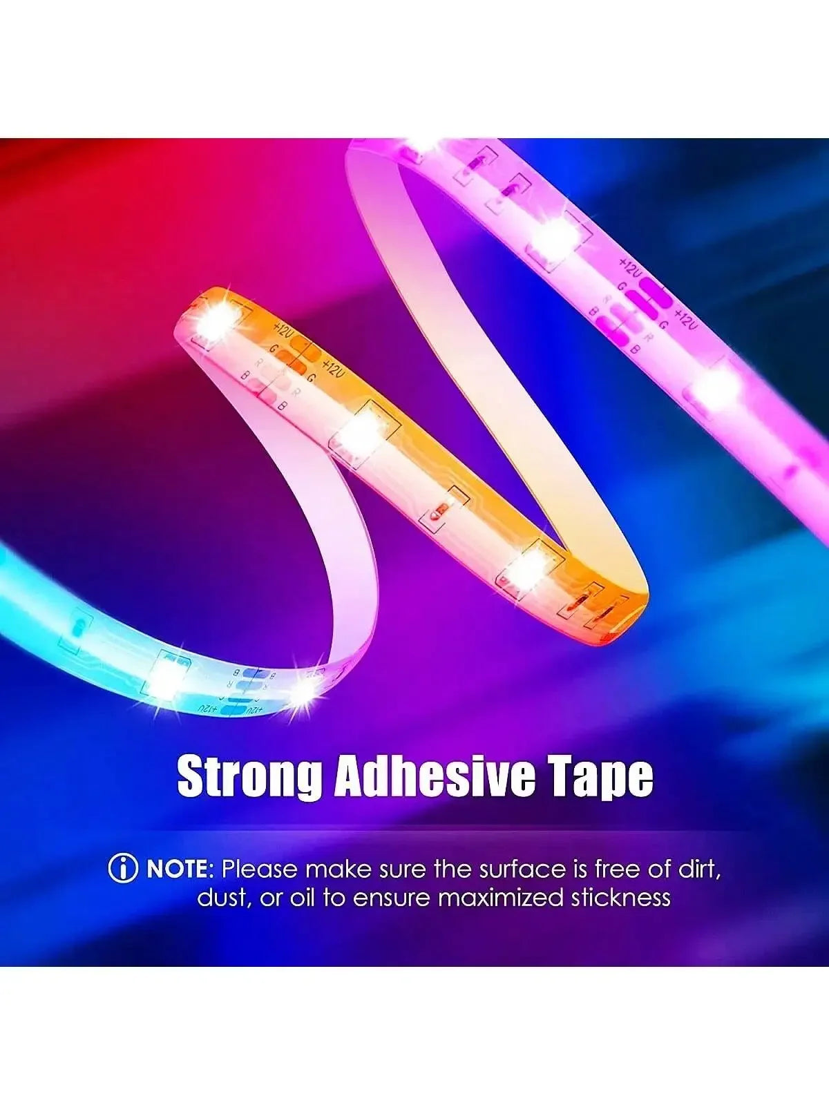 USB RGB LED Strip Light – Bluetooth & Remote Control, 1-30M
