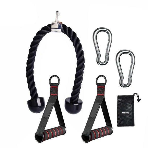 Triceps & Face Pull Rope – Gym Cable Attachment for Strength Training