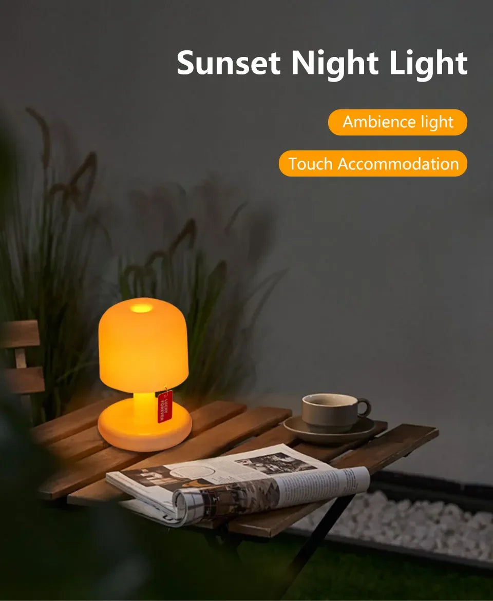 USB Rechargeable Sunset LED Night Light Table Lamp