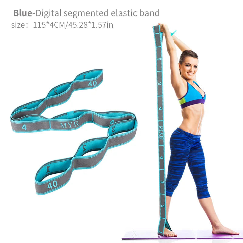 Elastic Yoga Stretch Strap – Loop Band for Dance & Pilates