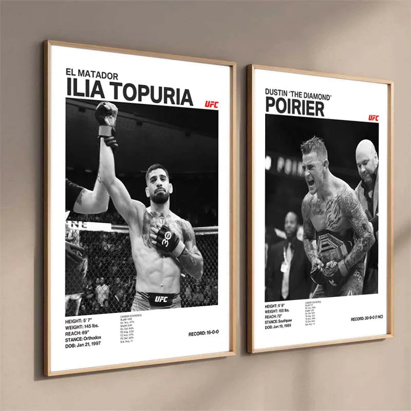 Boxing Legends Canvas Poster – ILIA TOPURIA Wall Art