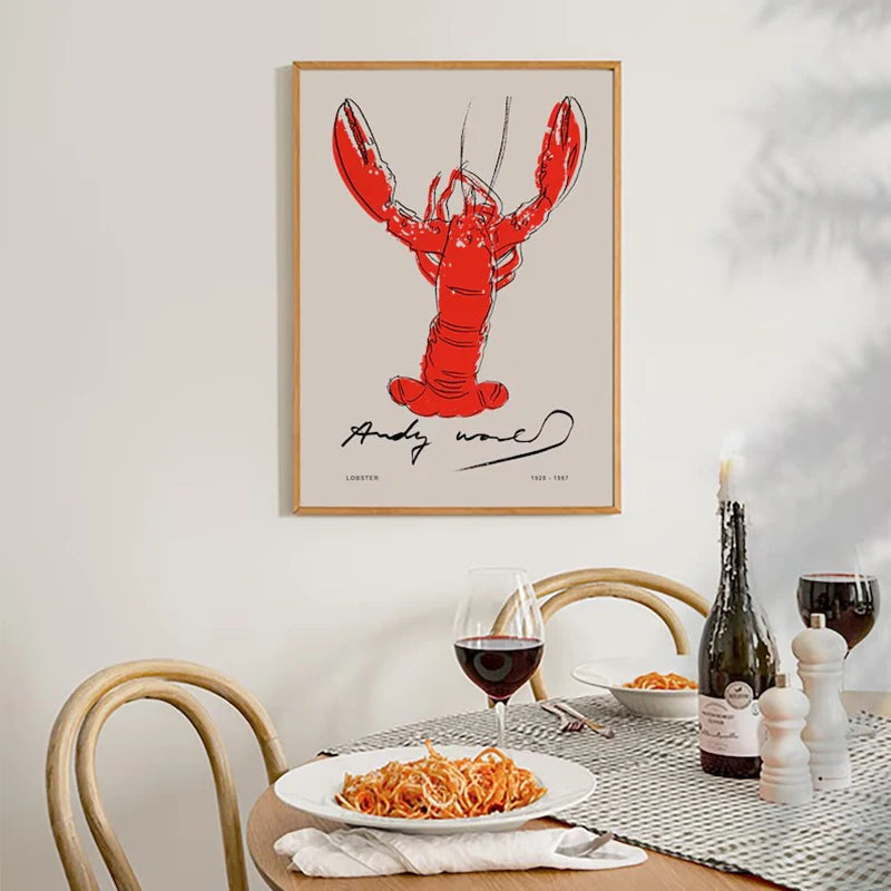 Retro Kitchen Coffee Poster – Cartoon Wall Canvas Art