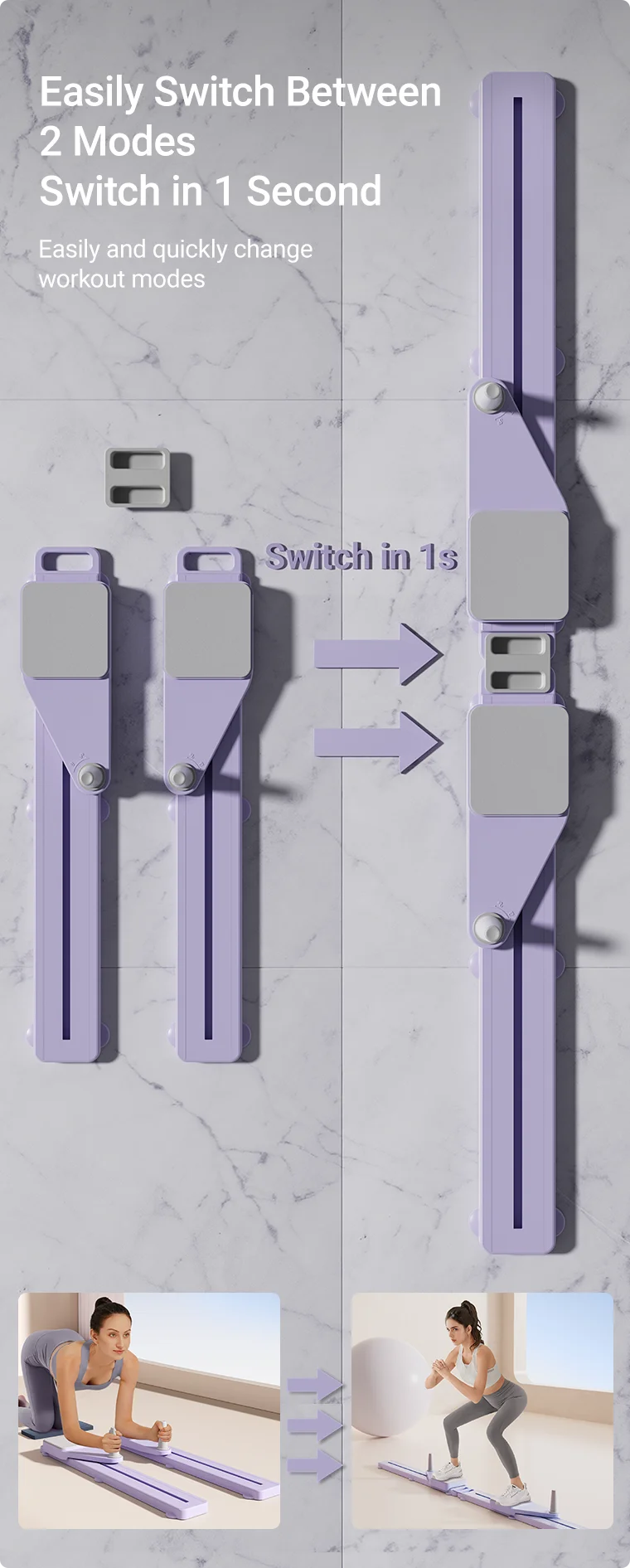 2-in-1 Abs & Ski Board – Portable Full-Body Trainer