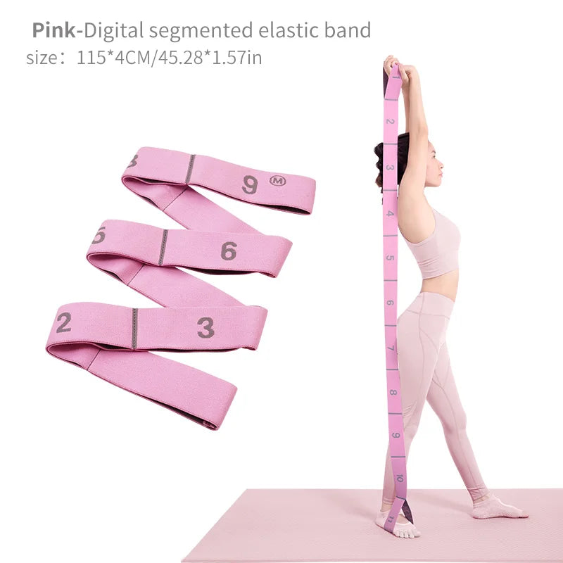 Elastic Yoga Stretch Strap – Loop Band for Dance & Pilates