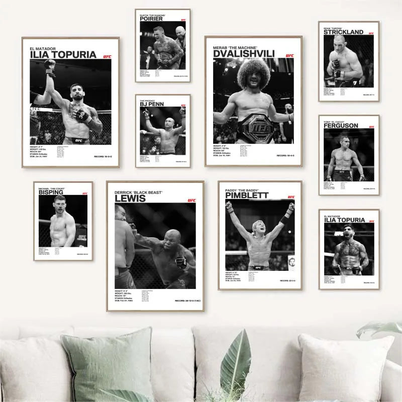 Boxing Legends Canvas Poster – ILIA TOPURIA Wall Art