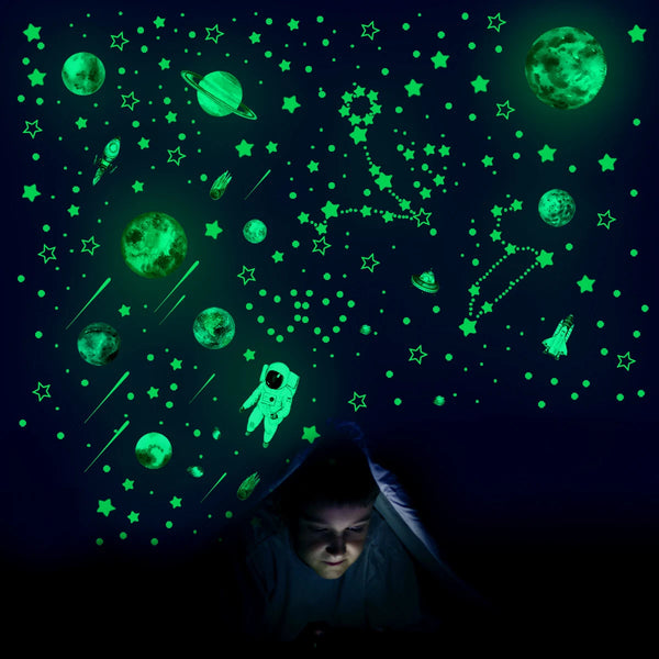 Glow in the Dark Stars Wall Stickers – 849Pcs Kids Room Décor