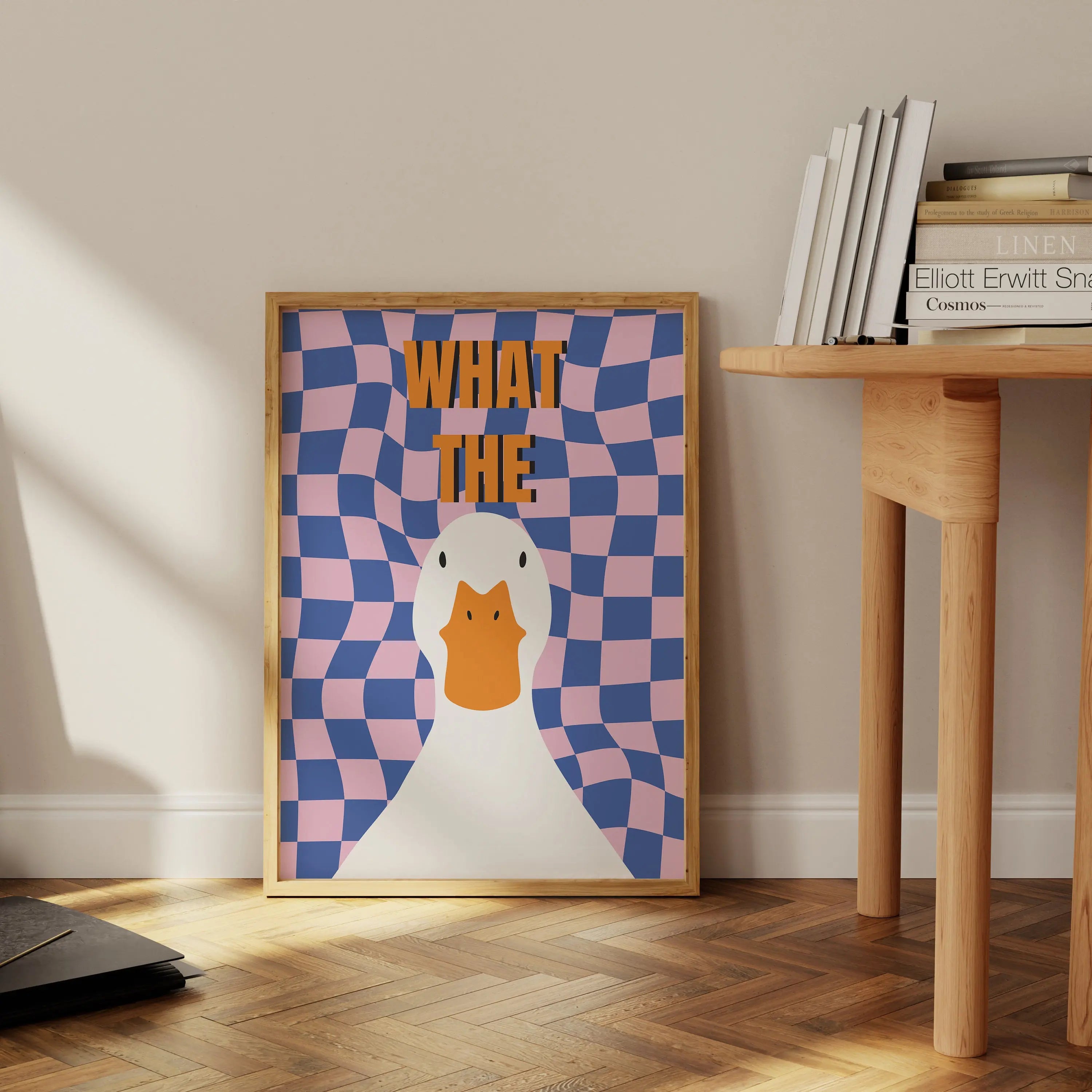 Funny Duck Canvas Poster – Cute Animal Wall Art