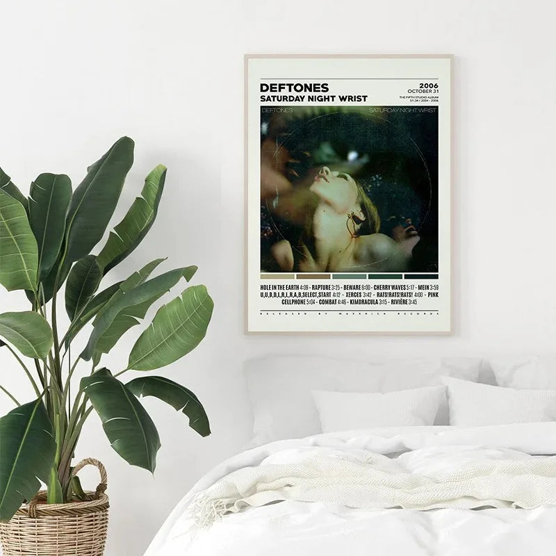 Deftones Band Poster – Album Cover Canvas Wall Art Print