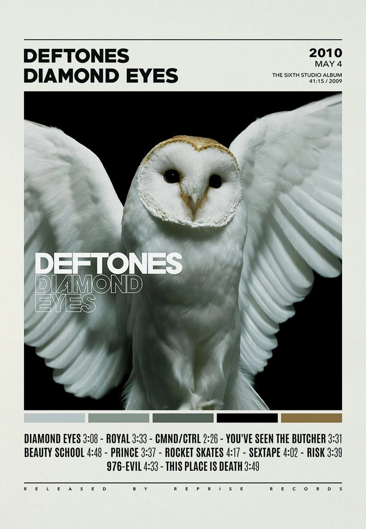 Deftones Band Poster – Album Cover Canvas Wall Art Print
