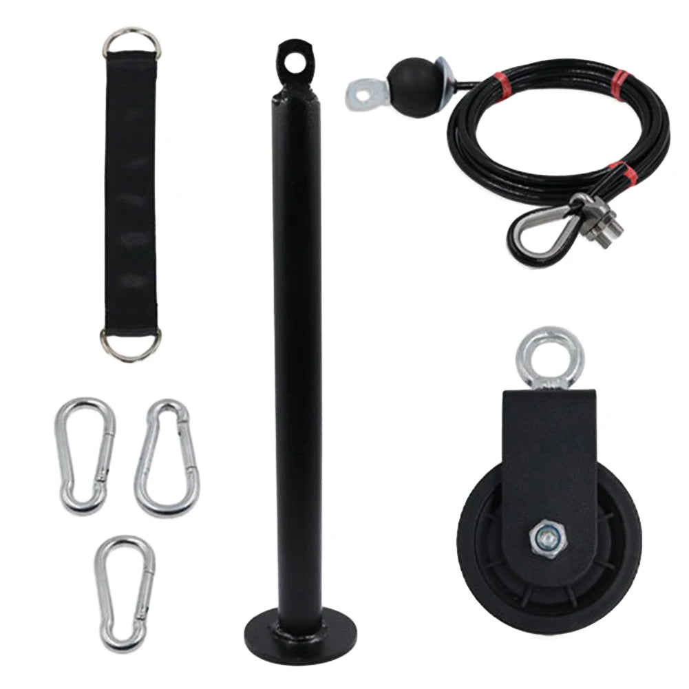 Home Fitness Cable Pulley System – DIY Gym Attachment