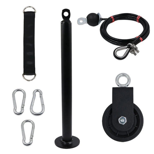 Home Fitness Cable Pulley System – DIY Gym Attachment