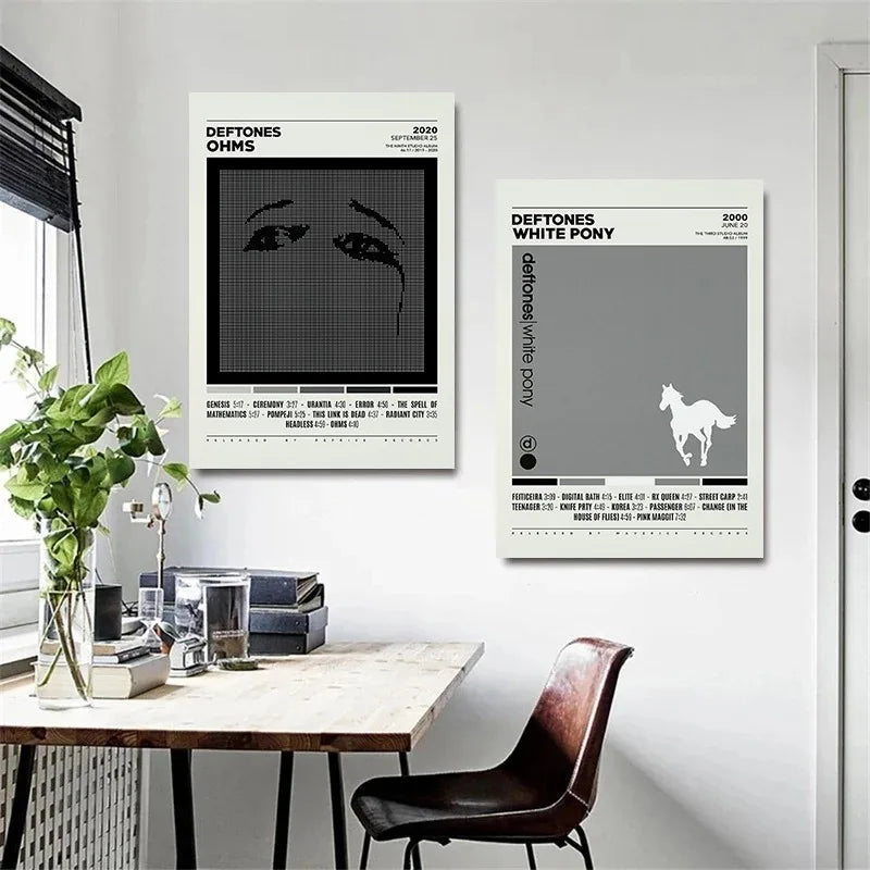 Deftones Band Poster – Album Cover Canvas Wall Art Print