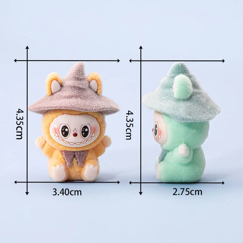 Lububu Anime Magician Flocked Figures – DIY Dolls & Ornaments