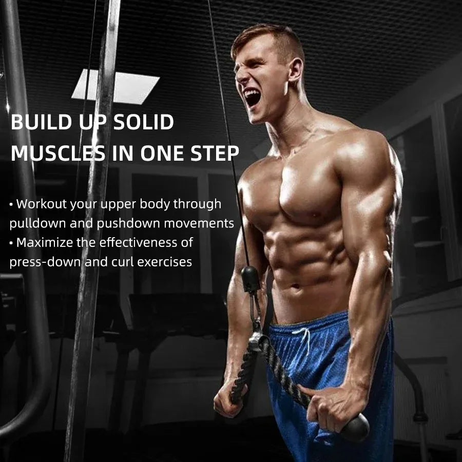 Triceps & Face Pull Rope – Gym Cable Attachment for Strength Training