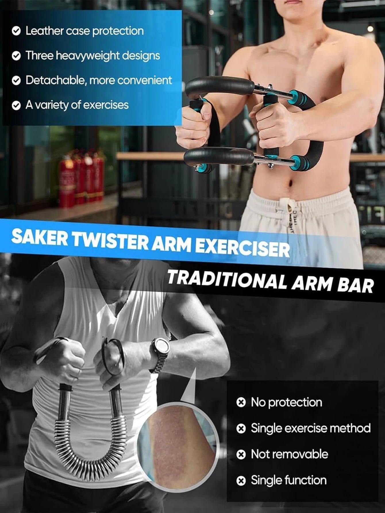 Adjustable Arm Trainer – Chest & Upper Body Workout Equipment