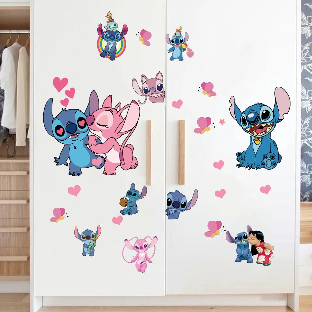 Lilo & Stitch Cartoon Wall Stickers – Kids Room Décor