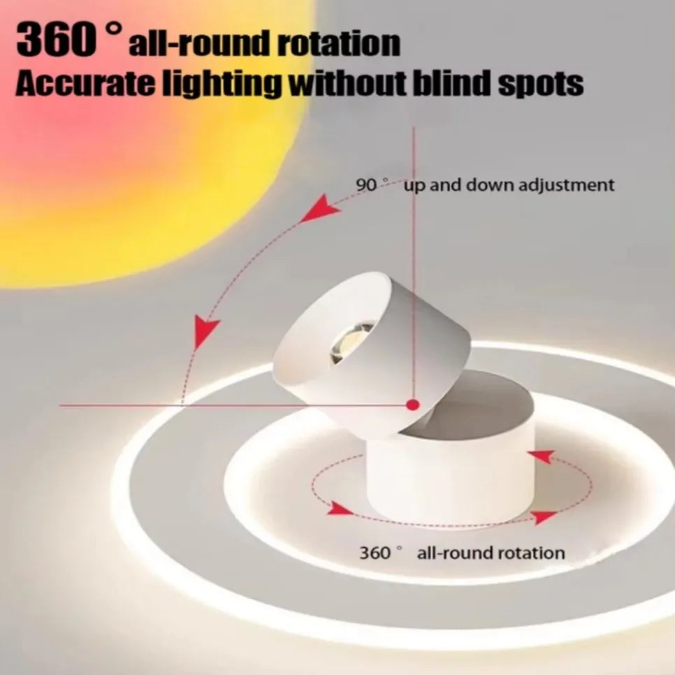 LED Sunset Ceiling Light – Projector Mood Lamp, 90-260V