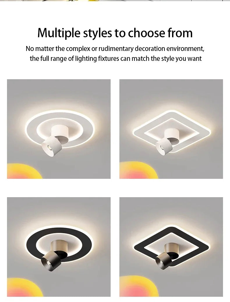 LED Sunset Ceiling Light – Projector Mood Lamp, 90-260V