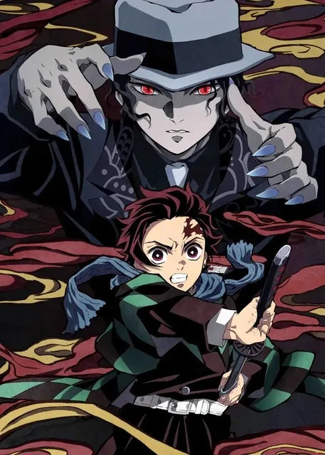 Demon Slayer Anime Canvas Poster – HD Wall Art for Kids