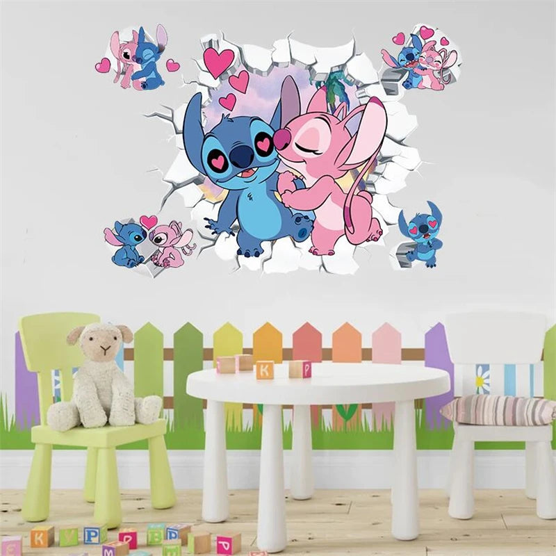 Lilo & Stitch Cartoon Wall Stickers – Kids Room Décor
