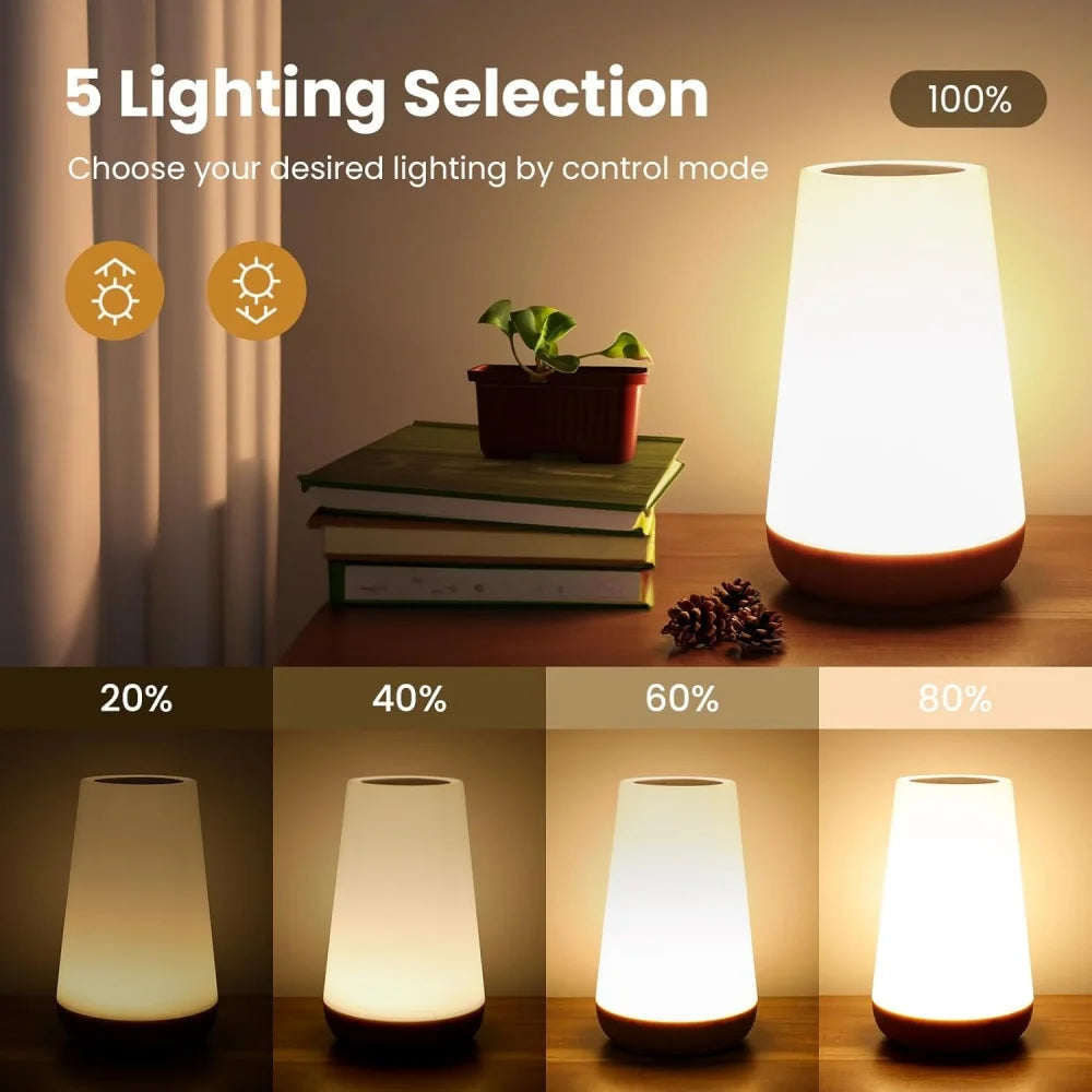 USB Rechargeable RGB Touch Night Light Lamp