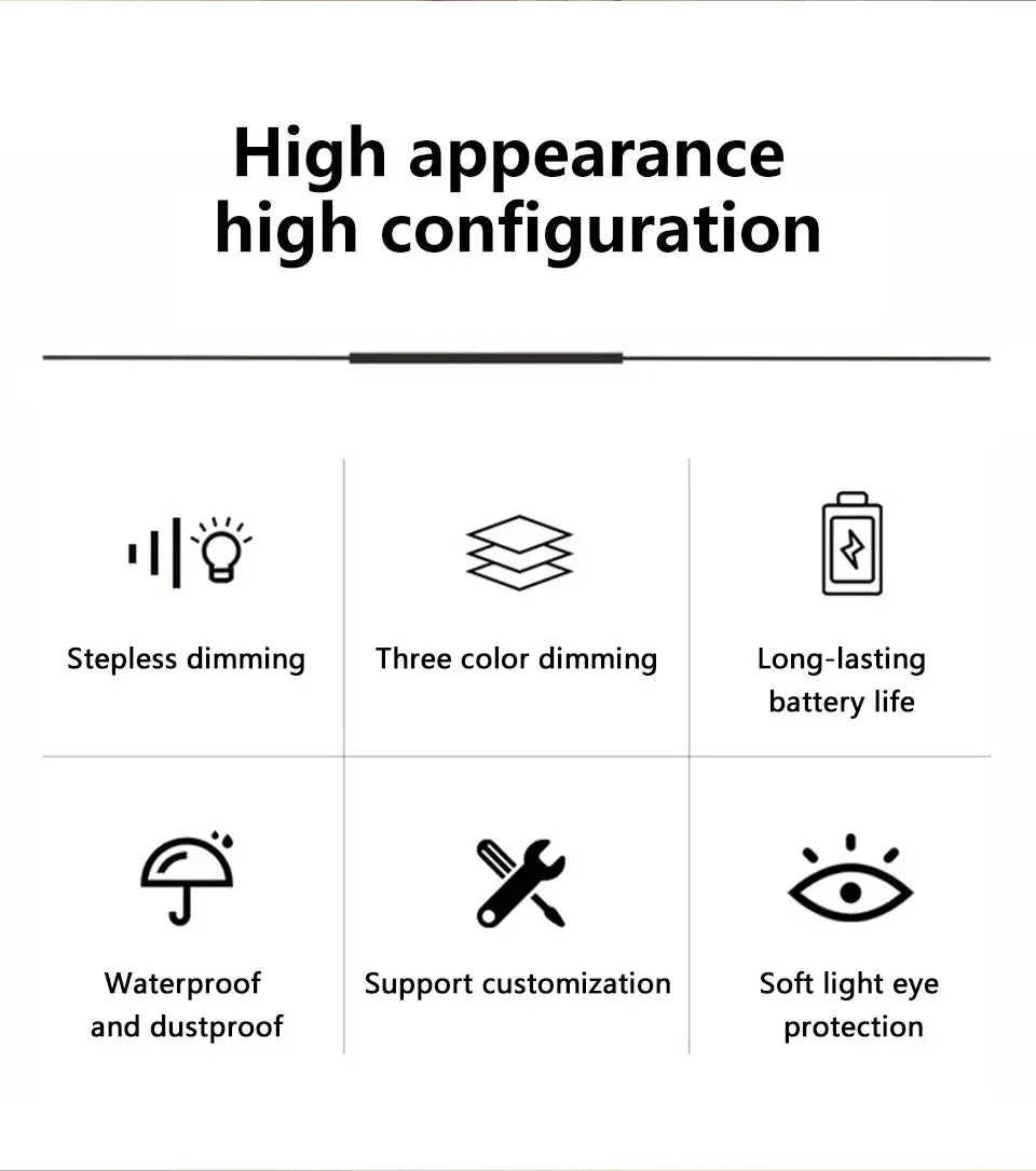 Rechargeable LED Touch Retro Metal Table Lamp