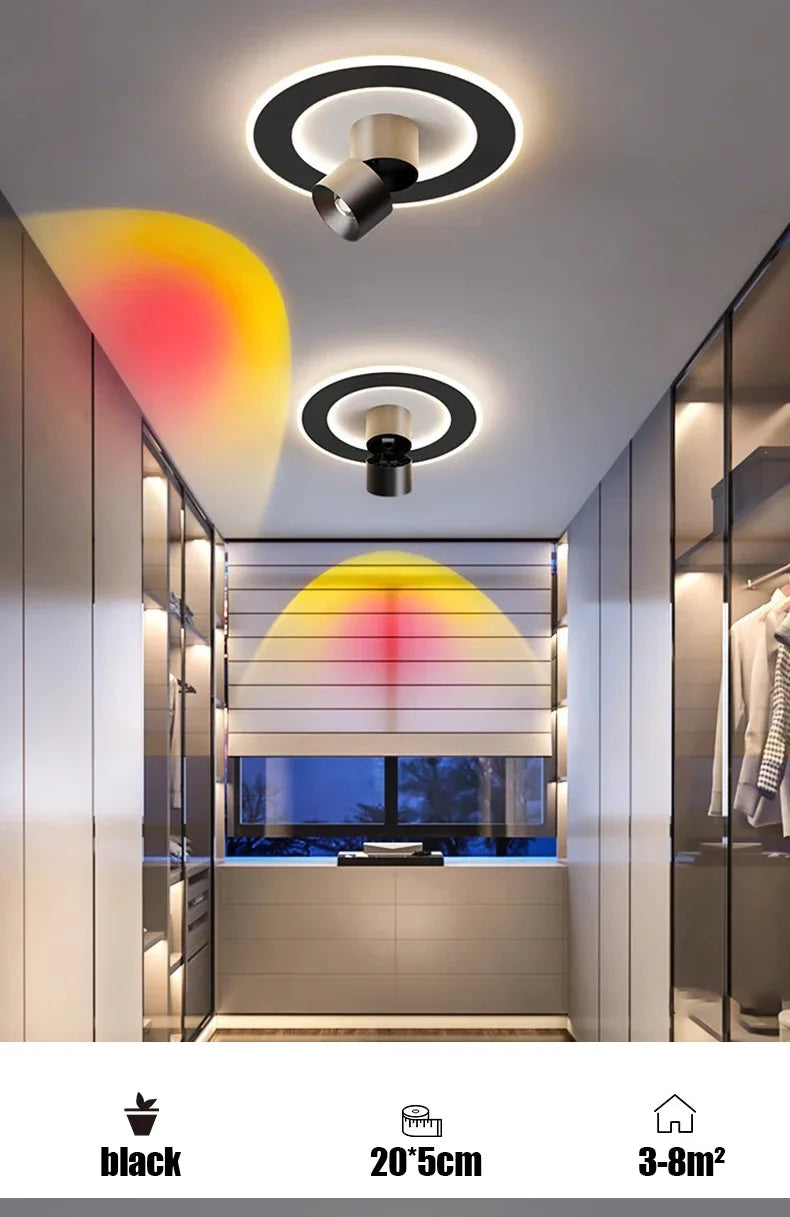 LED Sunset Ceiling Light – Projector Mood Lamp, 90-260V