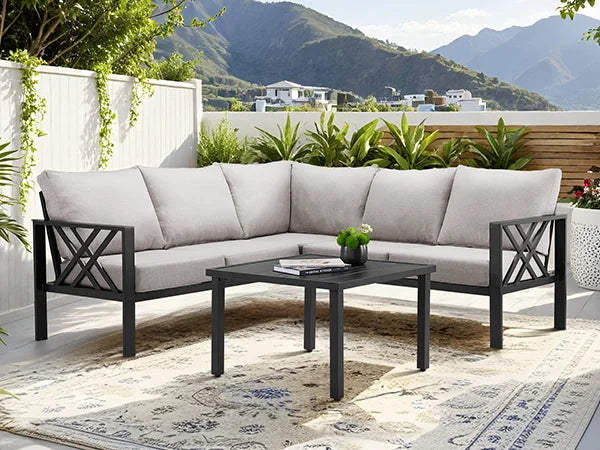 6-Piece Outdoor Patio Furniture Set with Coffee Table