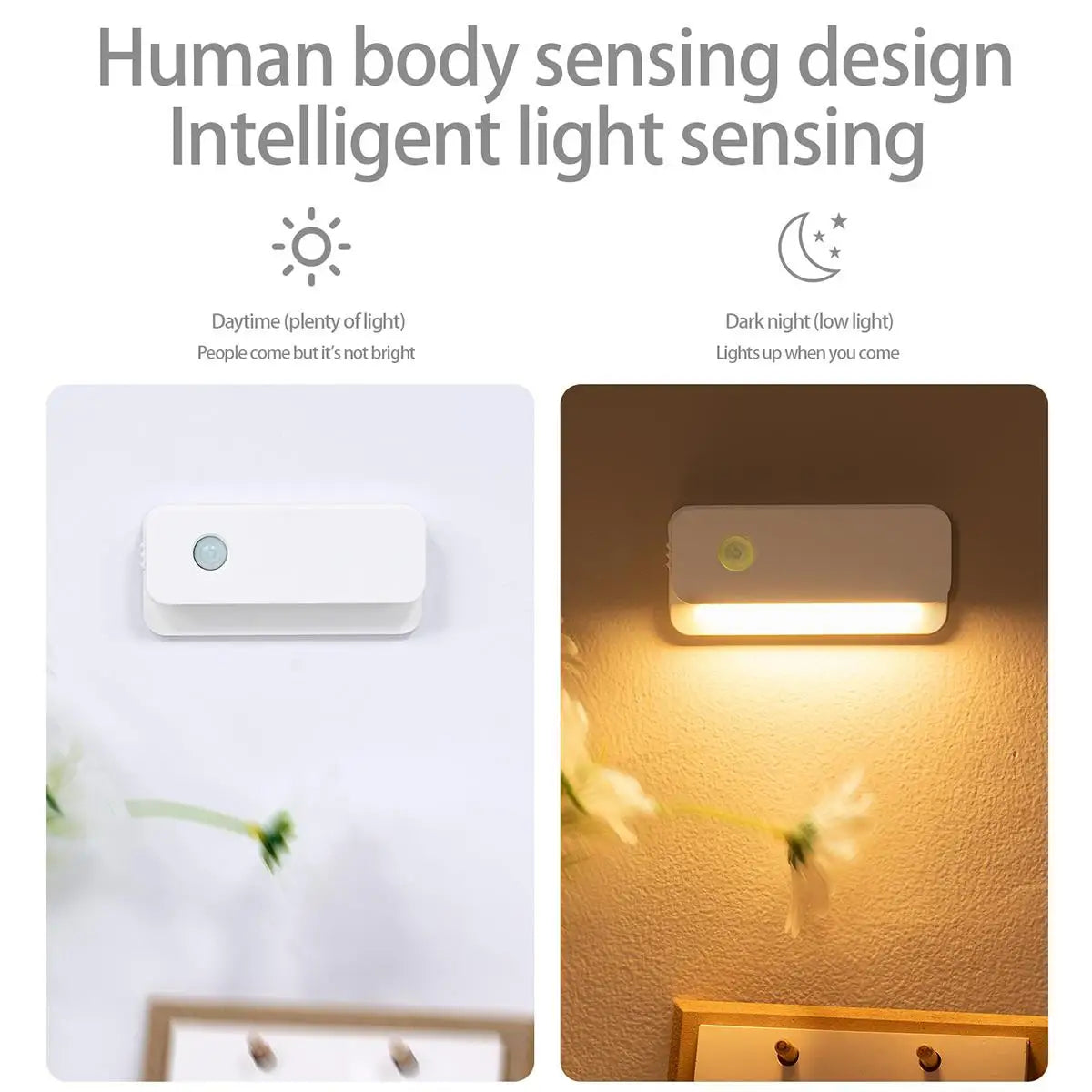 Sensor LED Night Light – Magnetic, Rechargeable Mini Lamp