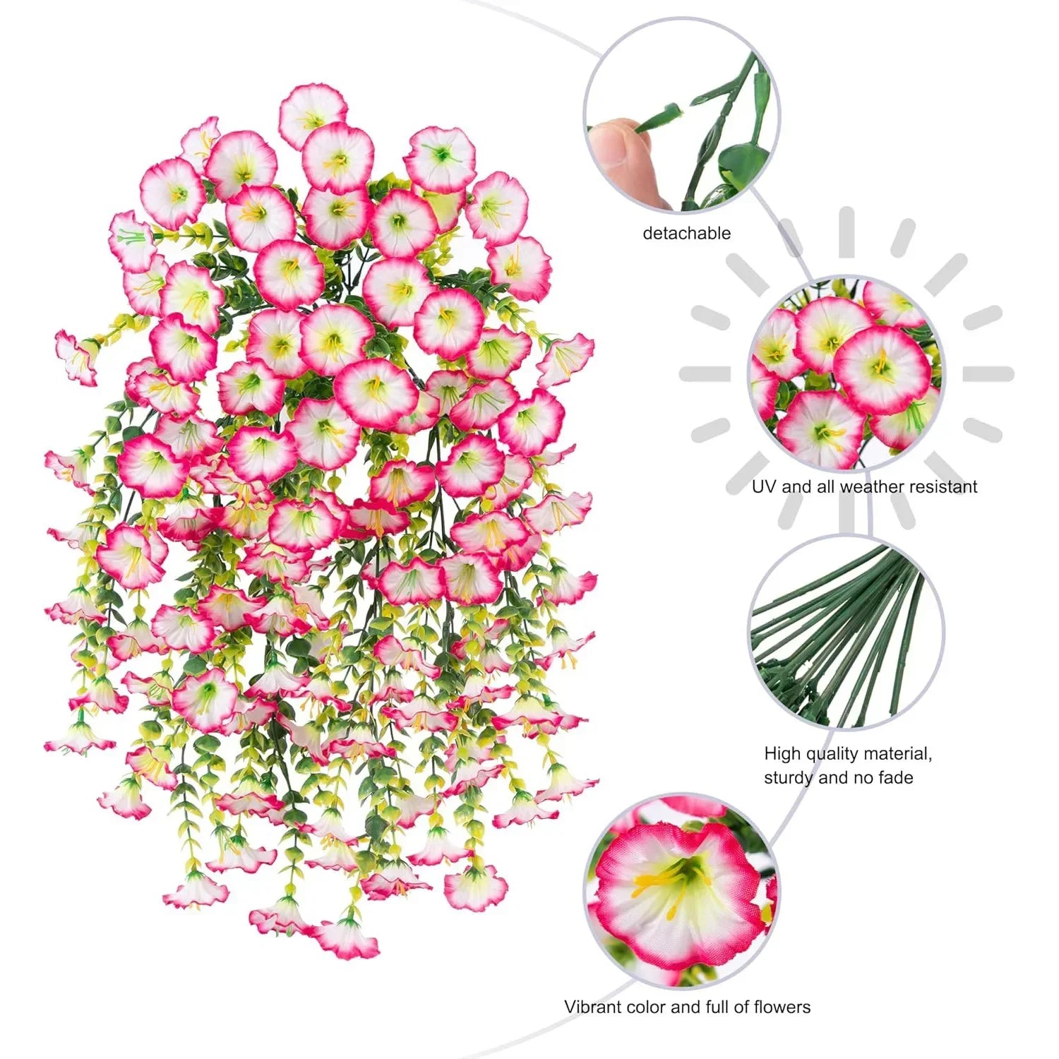 Artificial Hanging Flowers – UV-Resistant Room & Wedding Décor