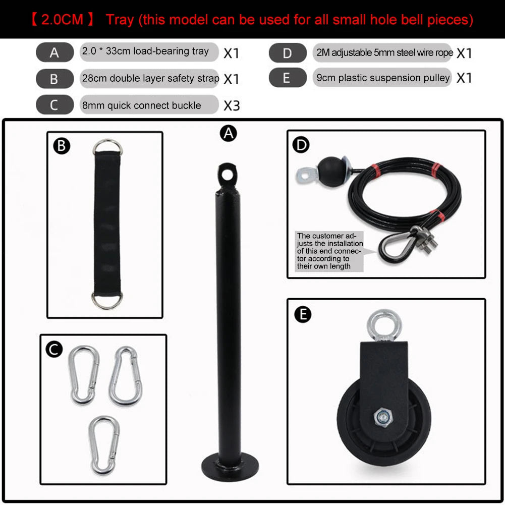Home Fitness Cable Pulley System – DIY Gym Attachment