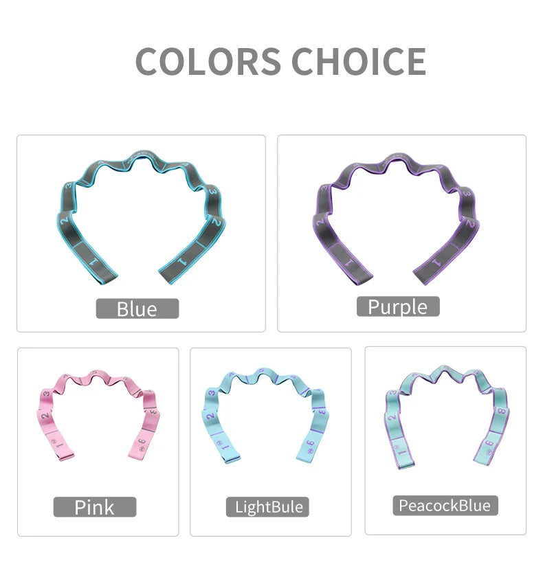 Elastic Yoga Stretch Strap – Loop Band for Dance & Pilates