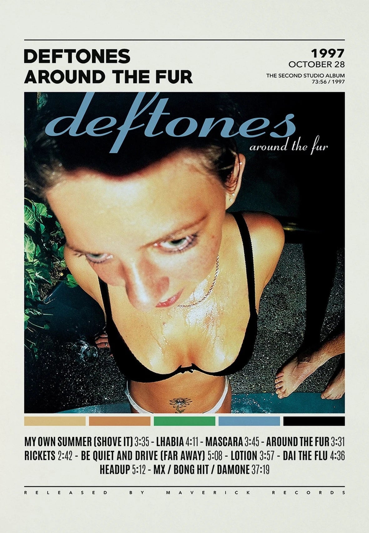Deftones Band Poster – Album Cover Canvas Wall Art Print