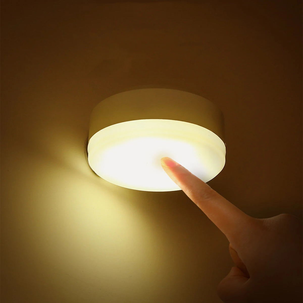 LED Bedside Night Light – 3 Modes, Battery Powered
