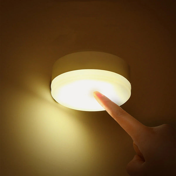 LED Bedside Night Light – 3 Modes, Battery Powered