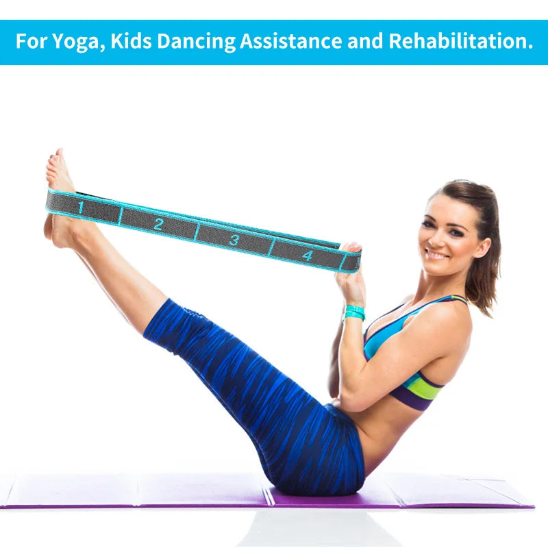 Elastic Yoga Stretch Strap – Loop Band for Dance & Pilates