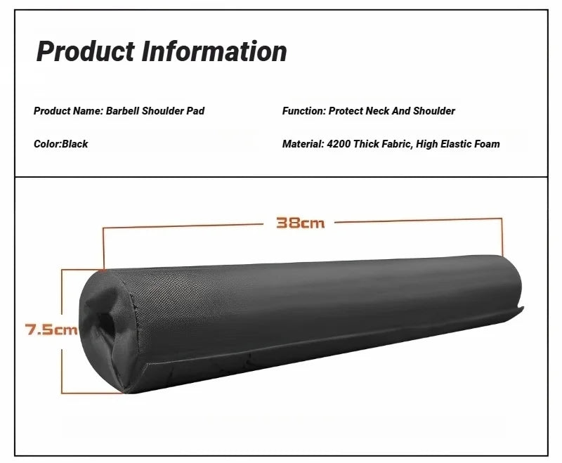 Foam Barbell Pad Neck & Shoulder Protector for Squats