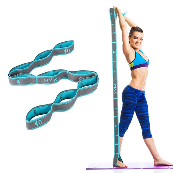Elastic Yoga Stretch Strap – Loop Band for Dance & Pilates