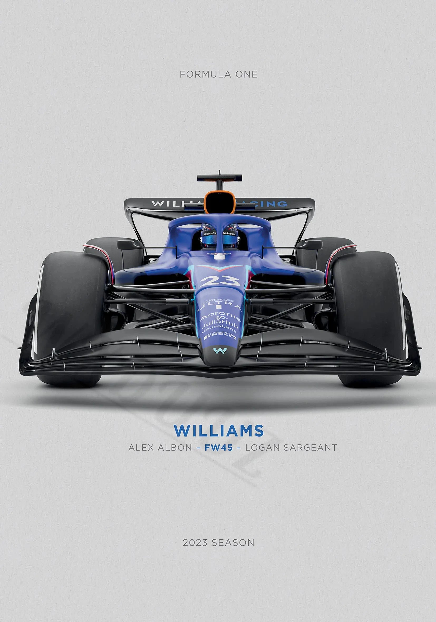 Formula F1 Racing Car Canvas Poster – Motorsport Wall Art
