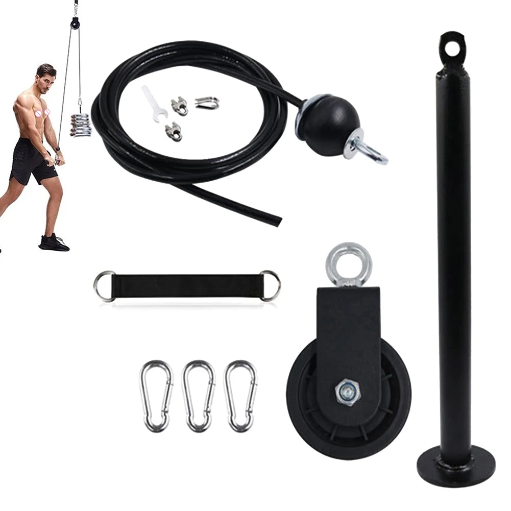 Home Fitness Cable Pulley System – DIY Gym Attachment