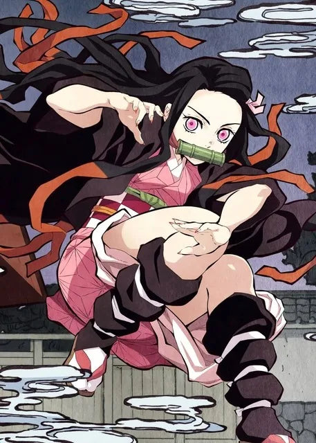 Demon Slayer Anime Canvas Poster – HD Wall Art for Kids