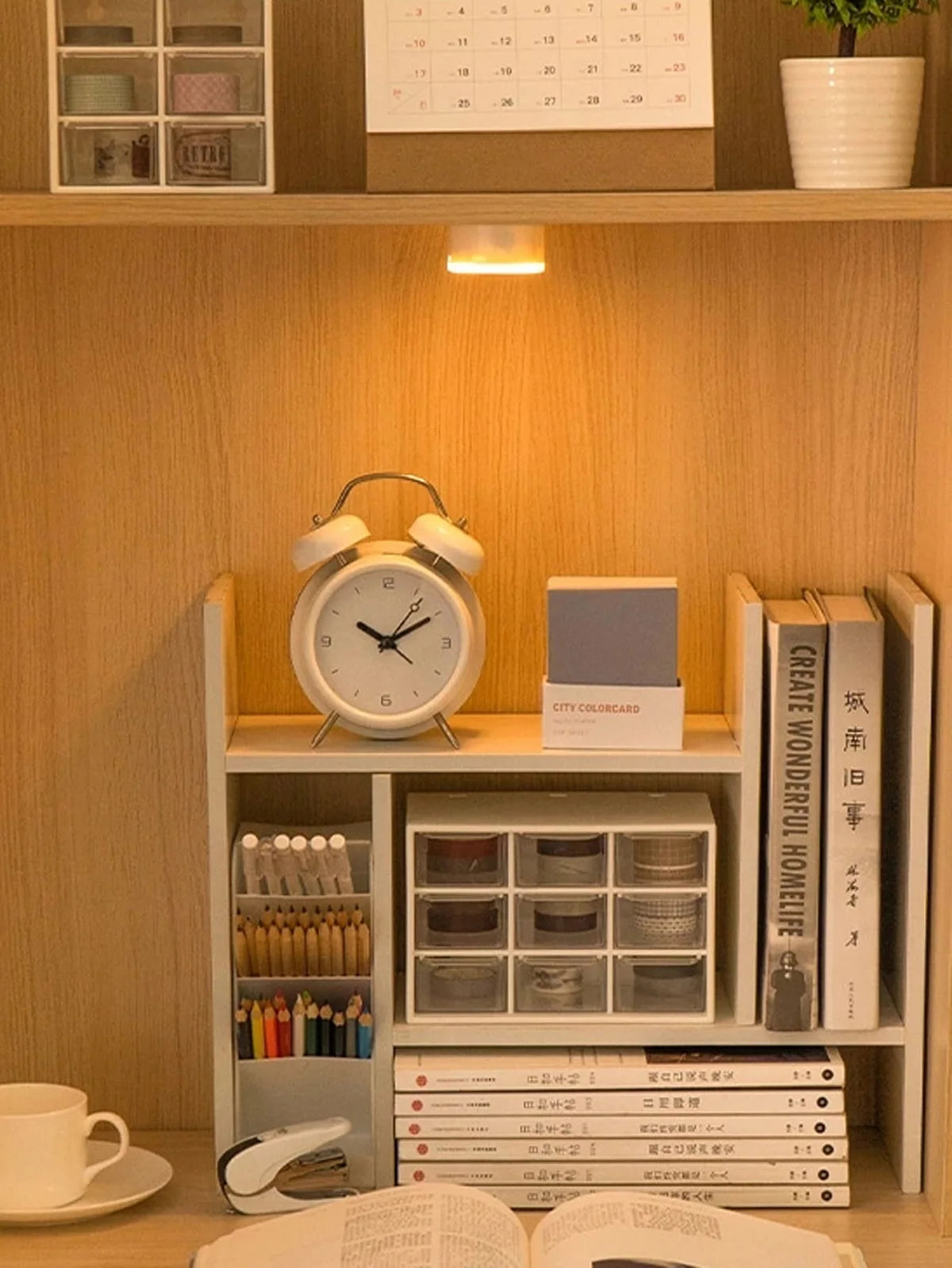 LED Bedside Night Light – 3 Modes, Battery Powered